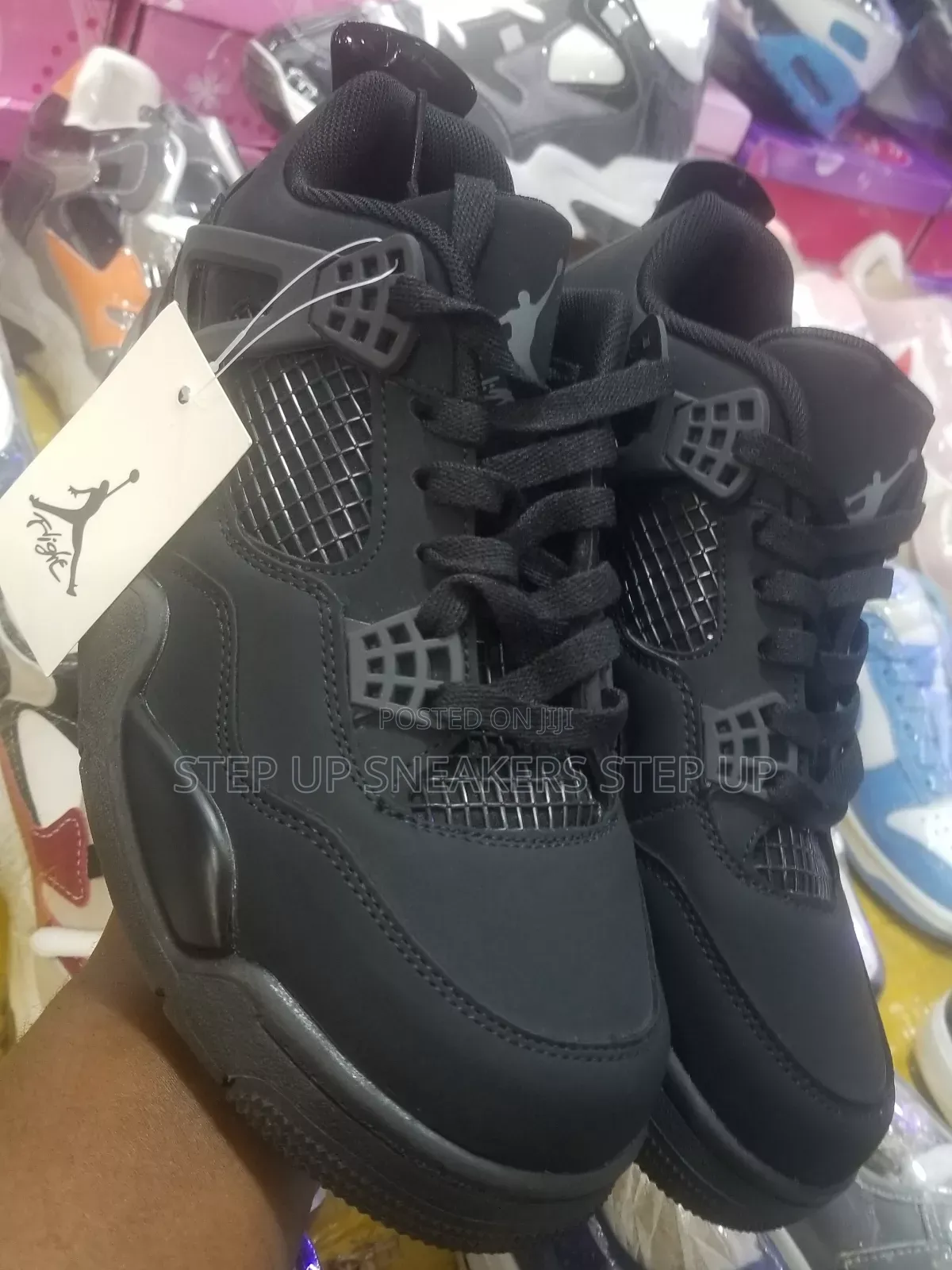 Genuine Jordan 4 Black Sneakers