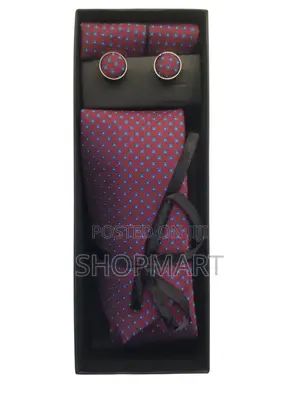 Mens Necktie With Cufflinks