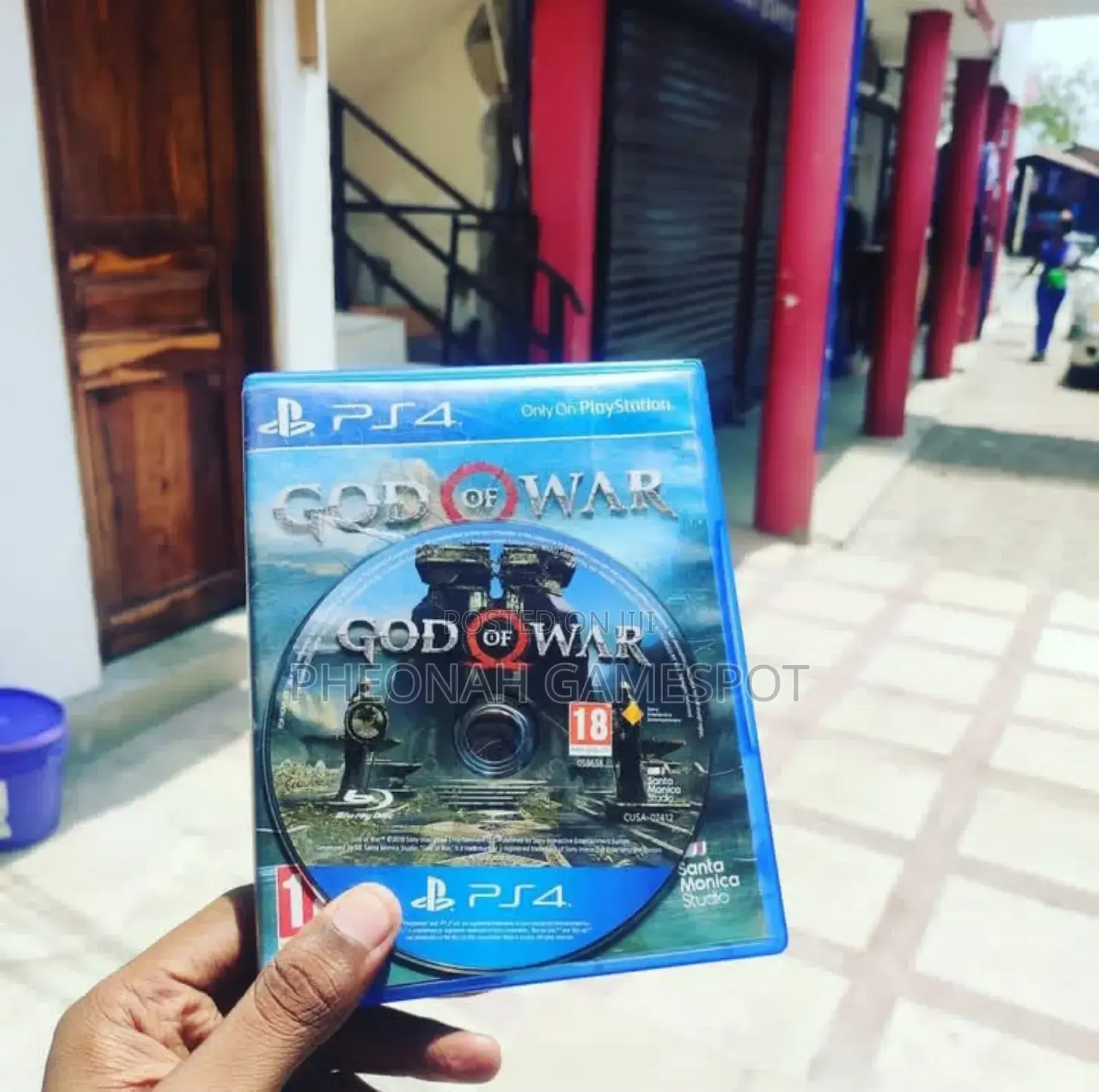 God Of War 4 Game Cd For Ps4
