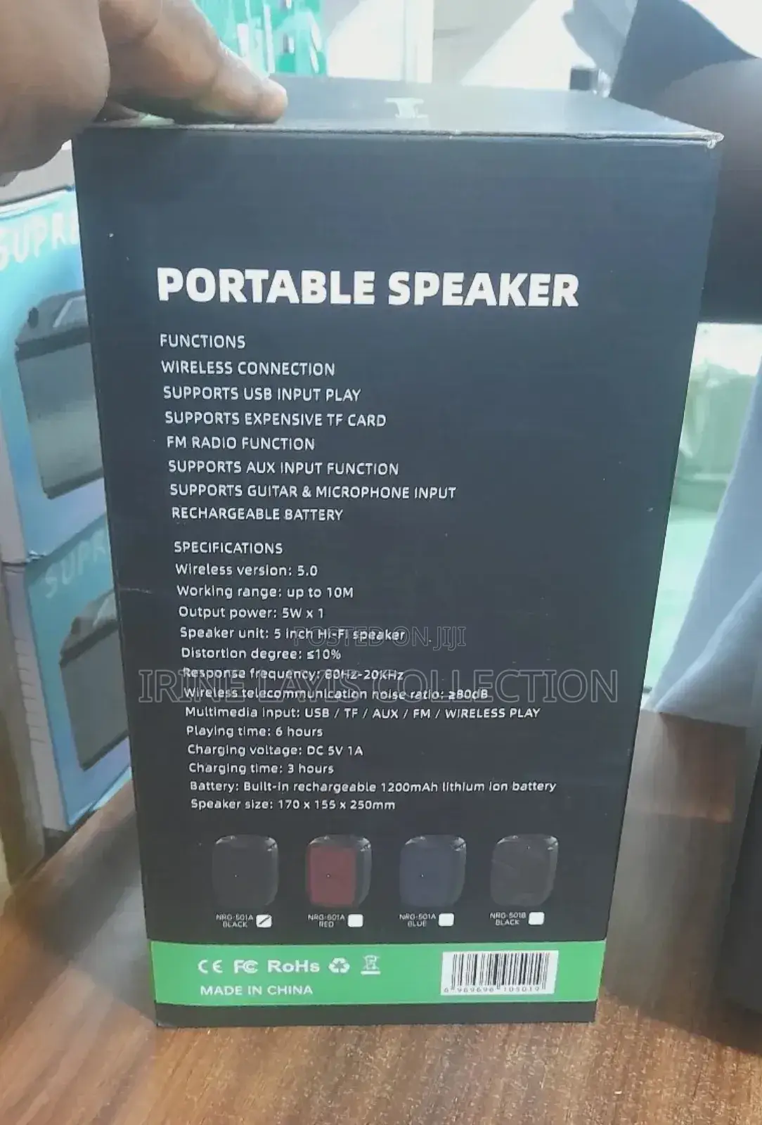 NRG 501a Portable Speaker With Microphone