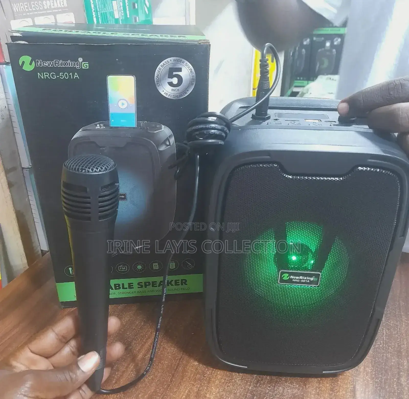 NRG 501a Portable Speaker With Microphone