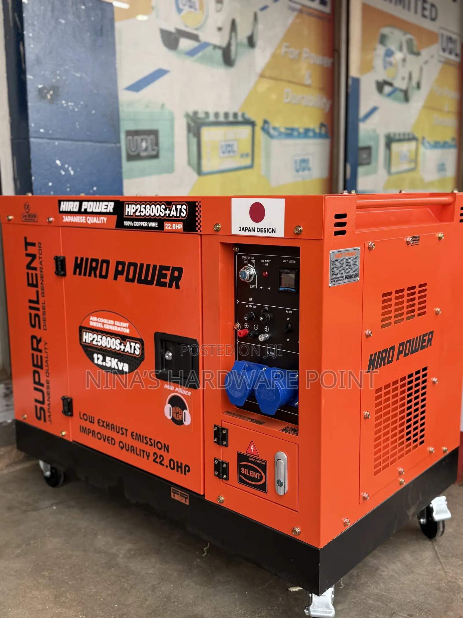 Diesel Generators Hiro Power Japan 12.5kva