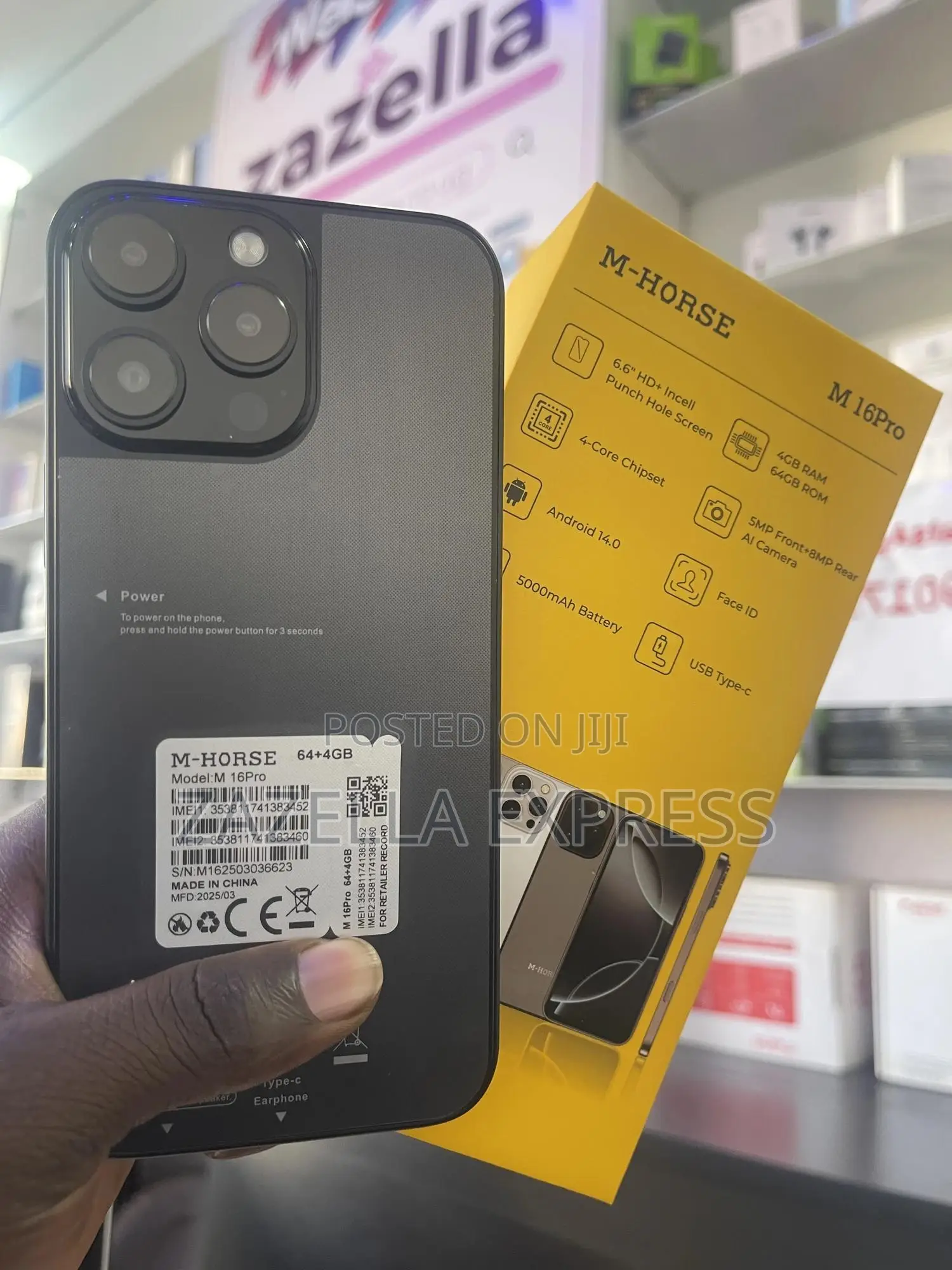 New Mobile Phone 64 GB Black