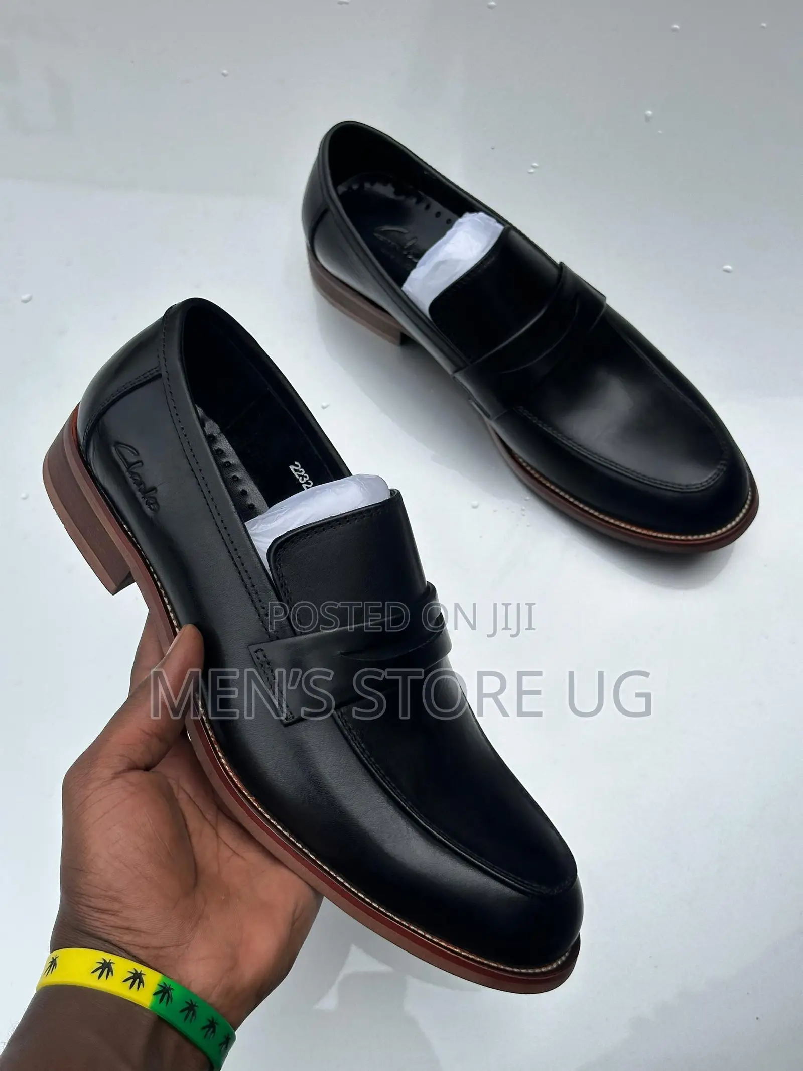 Clarks Classic Premium Leather Wooden Sole Gentle Shoes