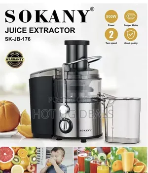 Sokany Commercial Juicer Extractor Stainless Steel Sk Jb 176