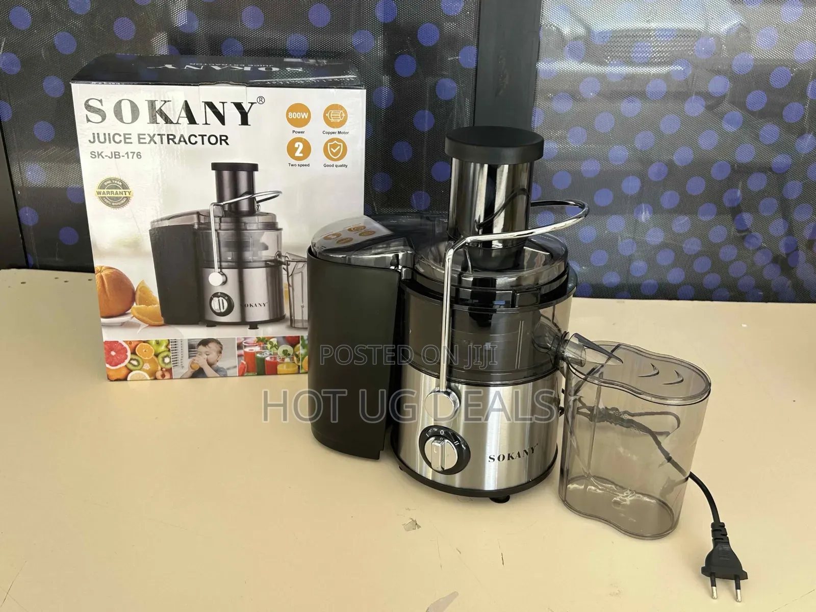 Sokany Commercial Juicer Extractor Stainless Steel Sk Jb 176
