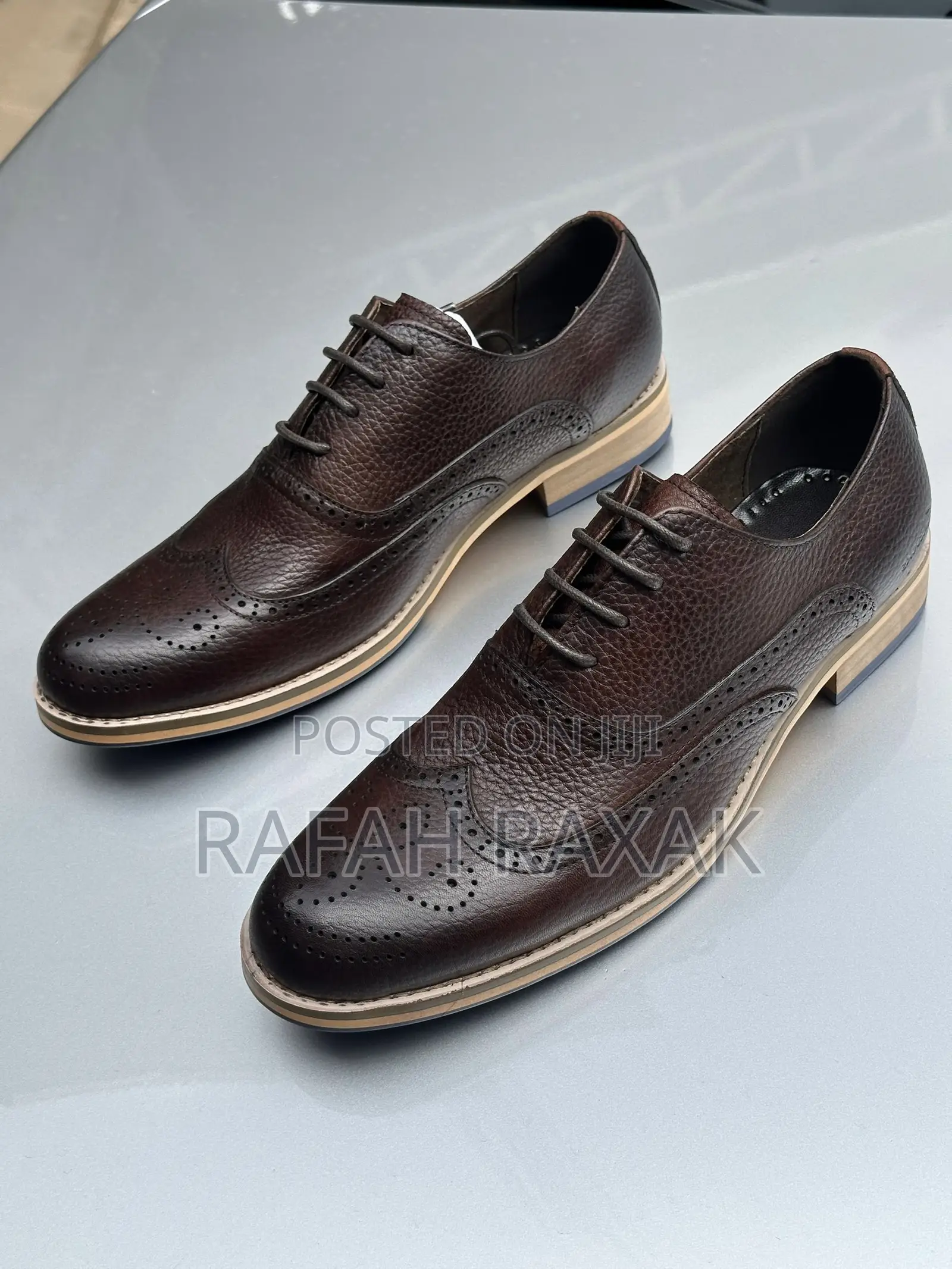 Original Men’S Dark Tan Clarks Oxford Formal/Gentle Shoes