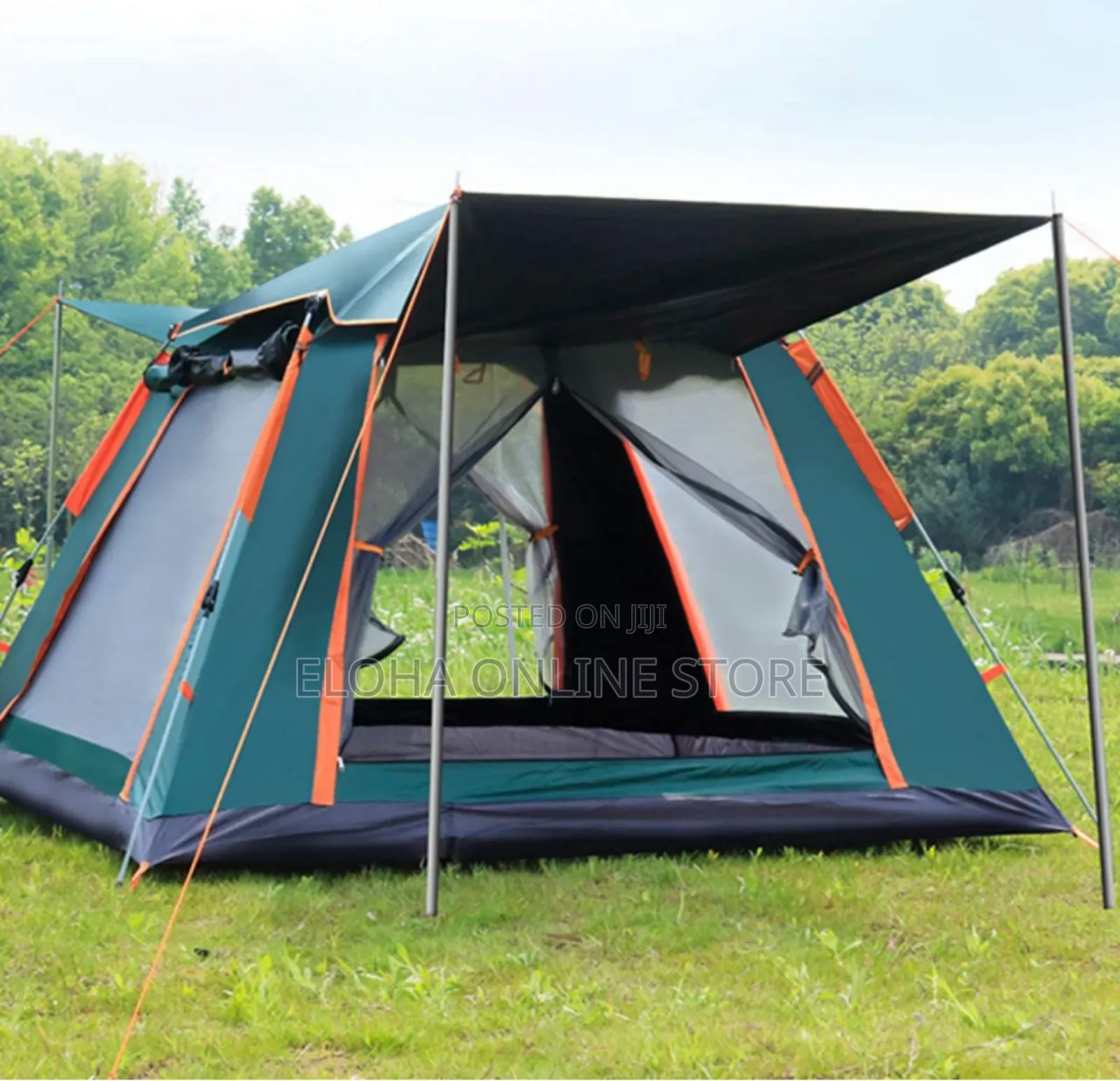 4 People Double Layers Waterproof Anti-Uv Windproof Tents