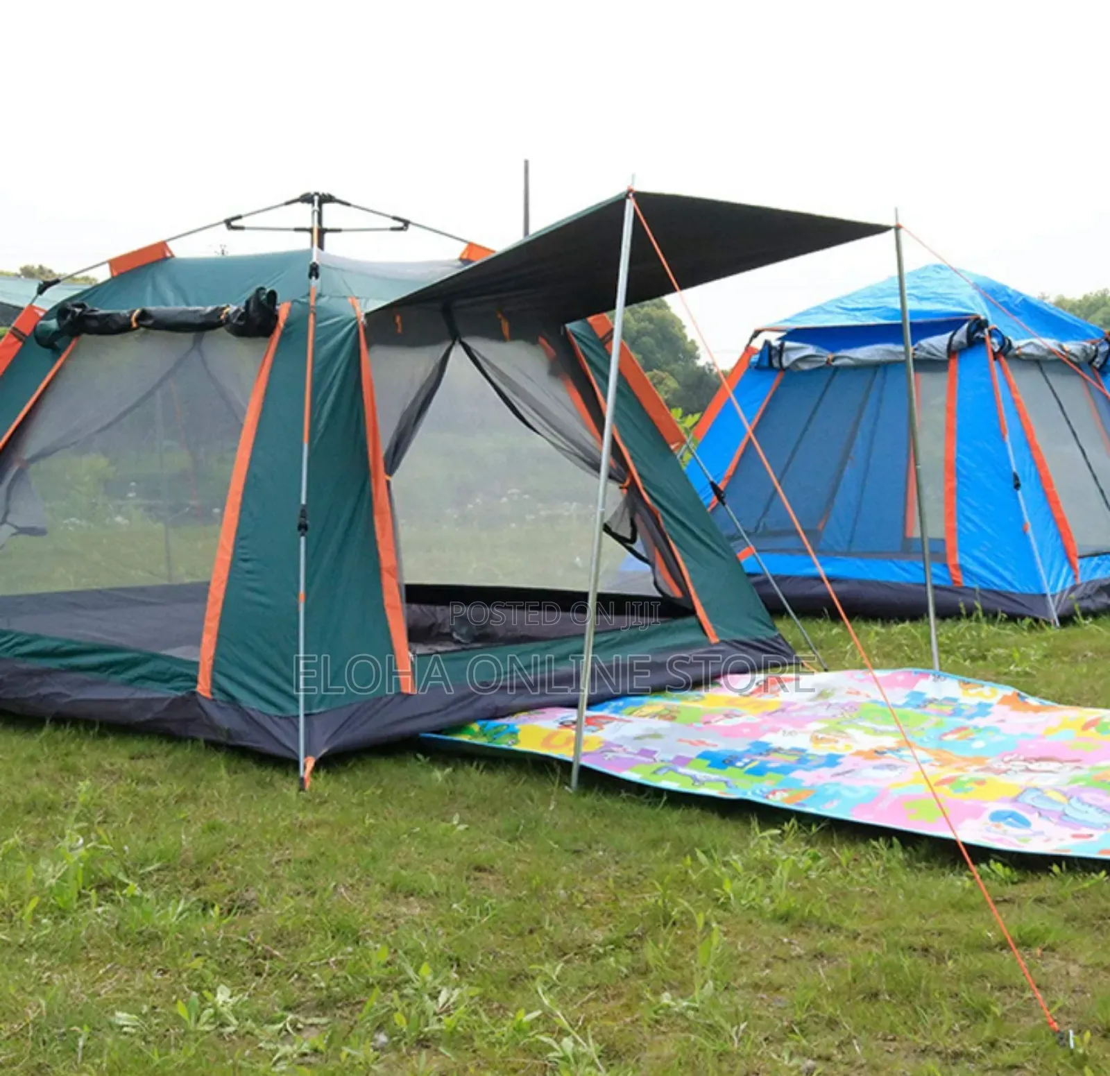 4 People Double Layers Waterproof Anti-Uv Windproof Tents