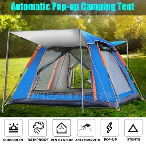 4 People Double Layers Waterproof Anti-Uv Windproof Tents