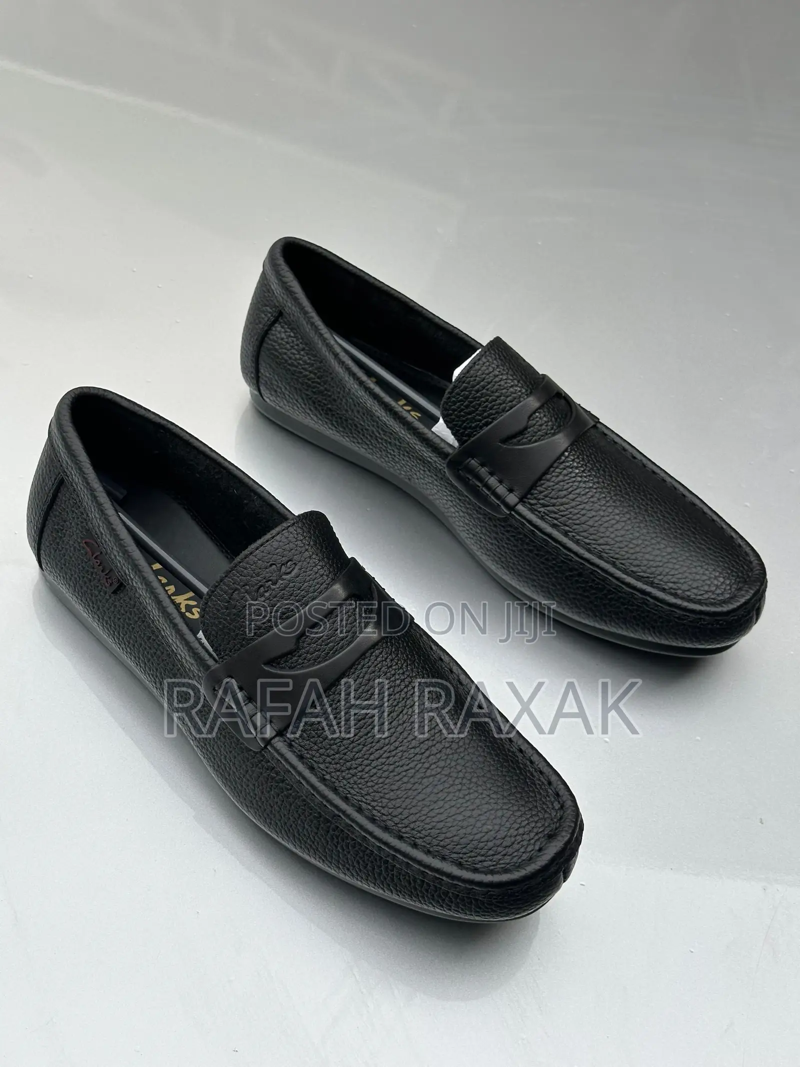 Original Men’S Classic Clarks Flat Sole Leather Moccasins