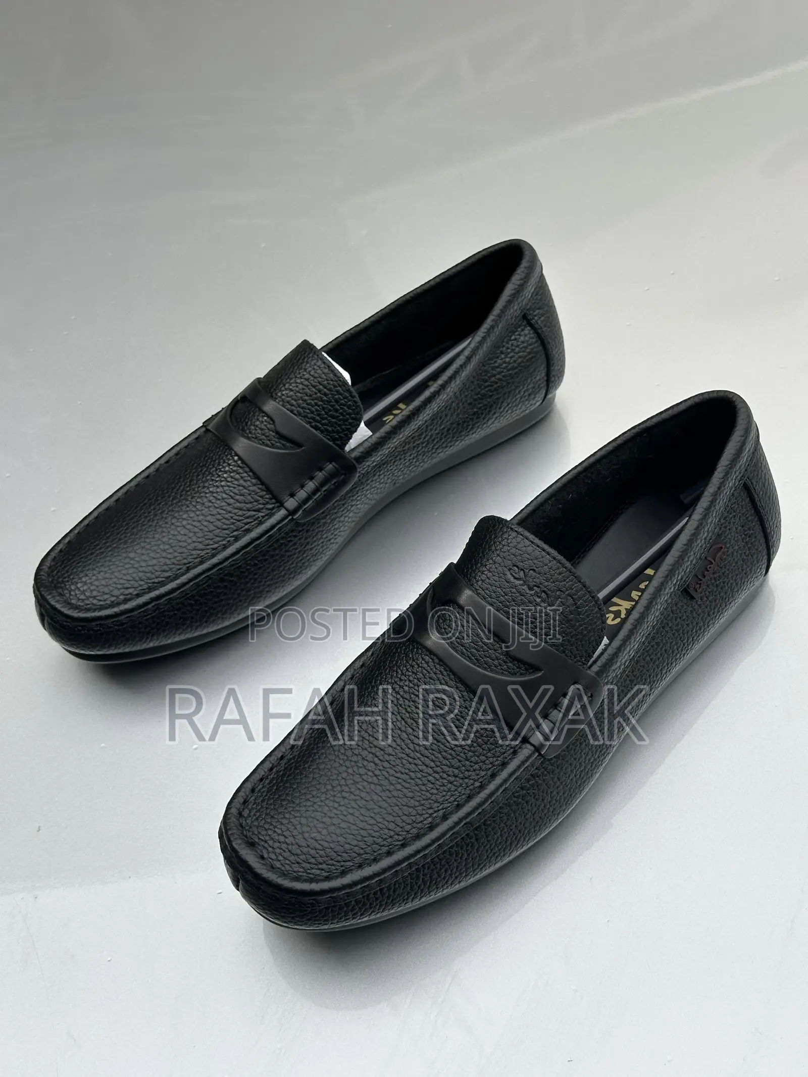 Original Men’S Classic Clarks Flat Sole Leather Moccasins