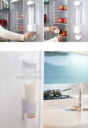 Paper Cup Glass Dispenser Holder Wall Mounted Plastic.