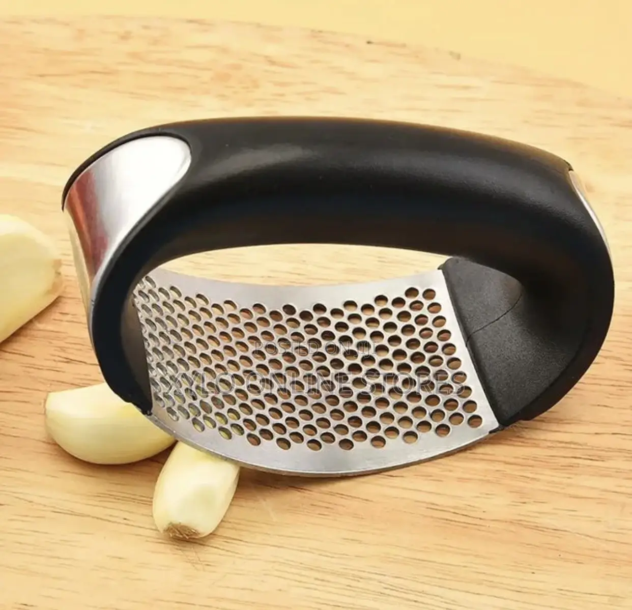 Stainless Steel Garlic Press Crusher