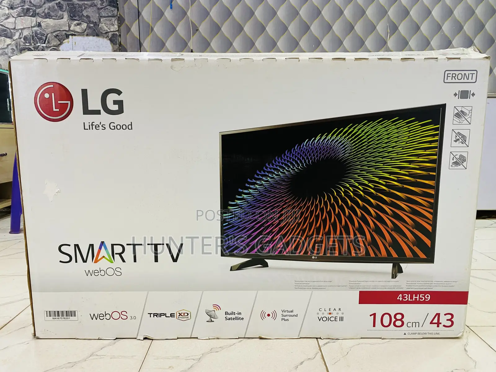 Lg 43 Inch Smart Web Os Digital Satellite Tv Original Lg