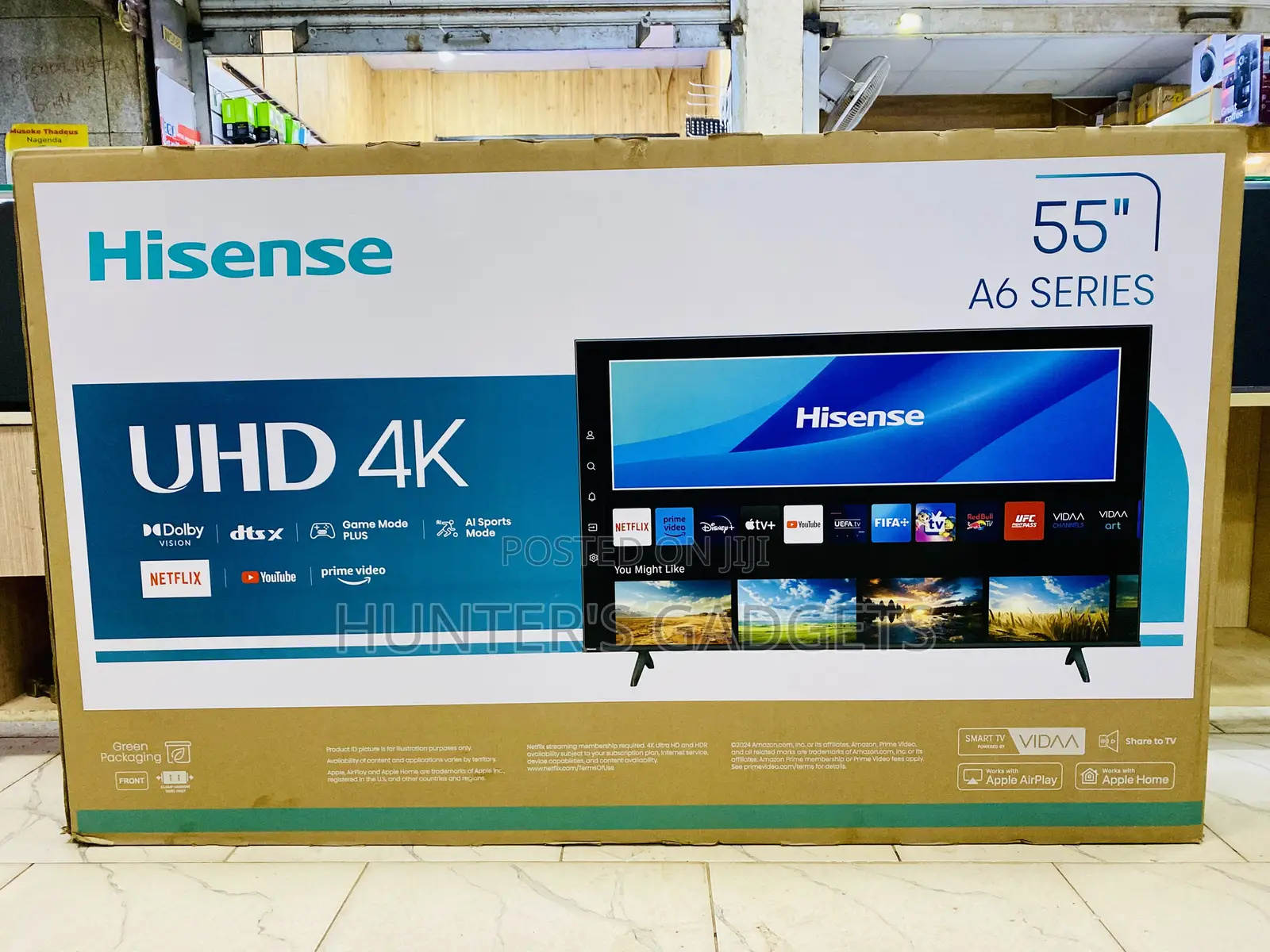 Hisense 55 Inch Smart Uhd A6 Series Brand New Tv 2025