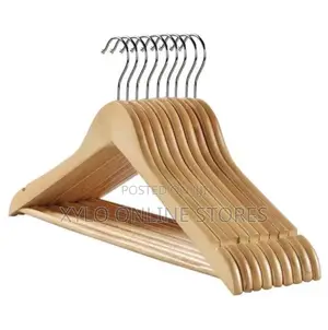 A Dozen of Coat,Trouser, Vest Rotating Wooden Hangers