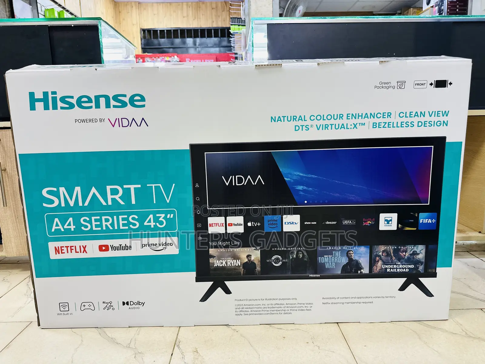 Hisense 43 Inch Smart A4 Series Brand New Frameless Tv