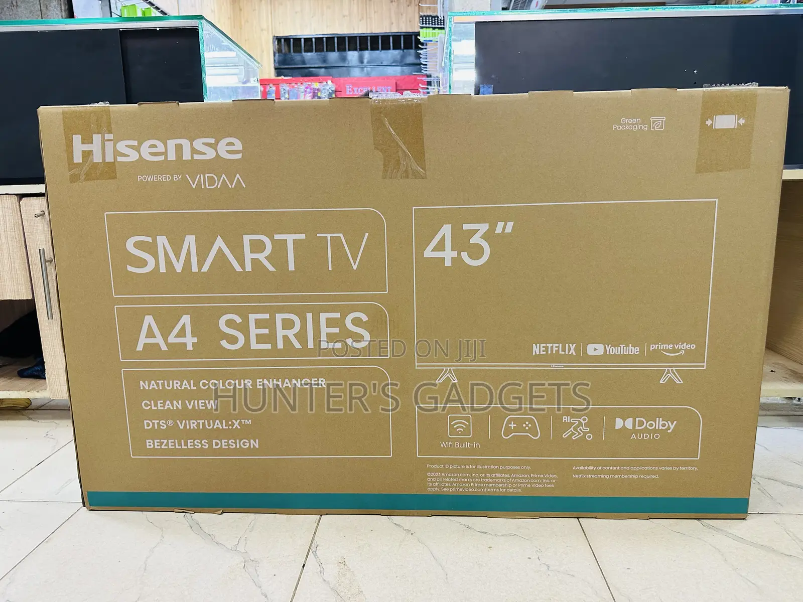 Hisense 43 Inch Smart A4 Series Brand New Frameless Tv