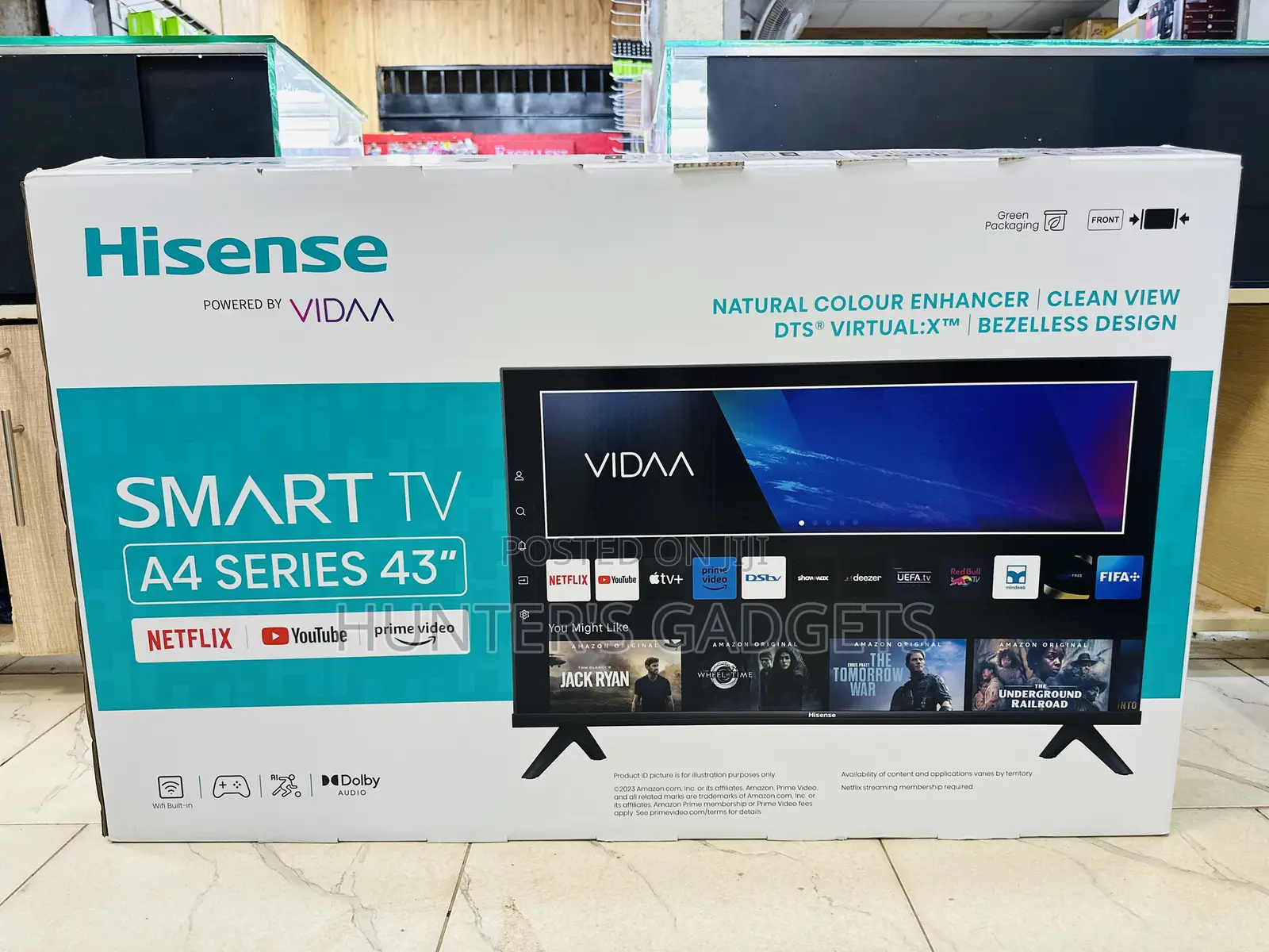 Hisense 43 Inch Smart A4 Series Brand New Frameless Tv