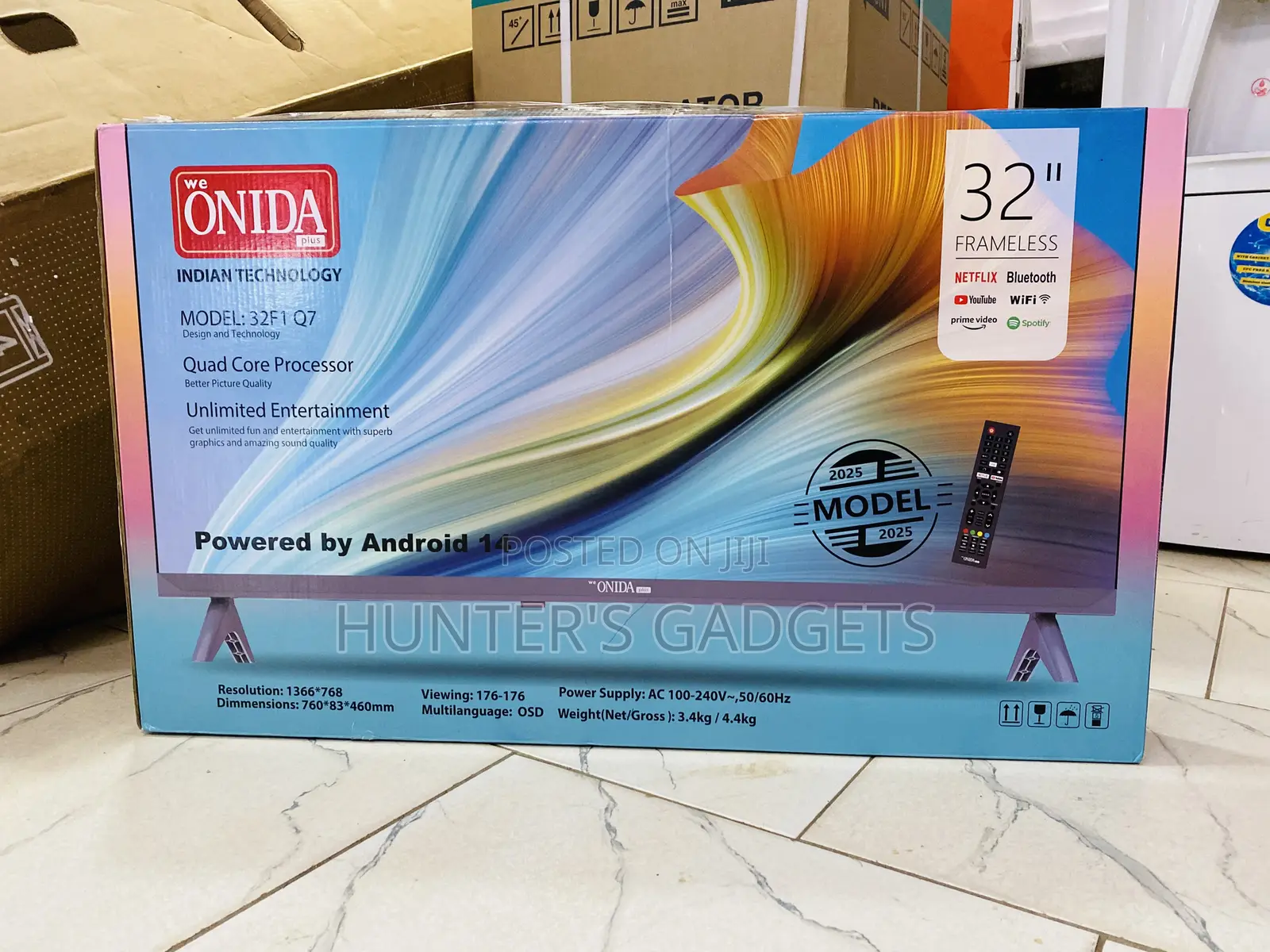 Onida 32 Inch Smart Digital Frameless Tv With Bluetooth