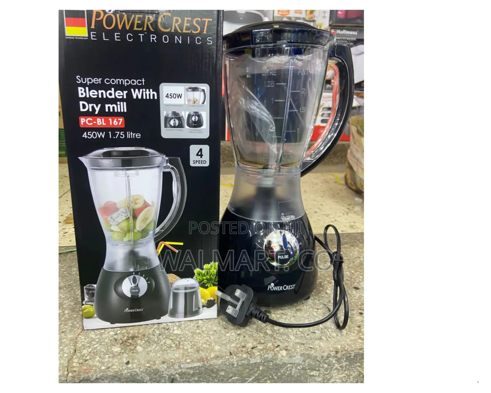 Power Crest Juice Blender With Dry Mill