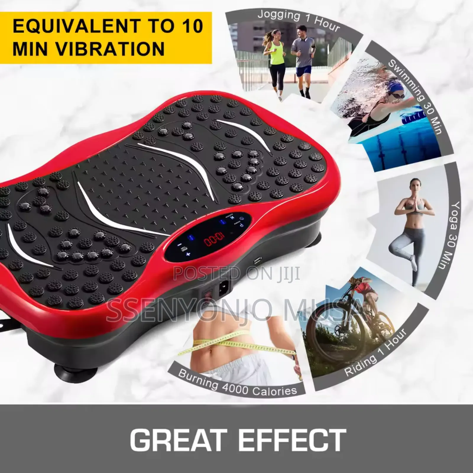 Body Vibration Resistance Bands Remote Control for Fatness