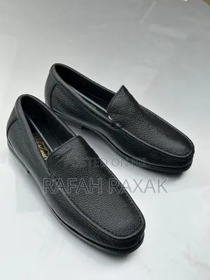 Original Black Salvatore Ferragamo Leather Loafers Moccasins
