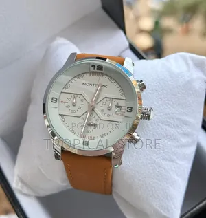 Photo - Mont Blanc Brown Leather Wristwatch