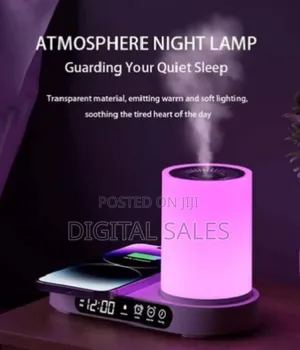 Smart Aroma Diffuser With Wireless Charger-Purple