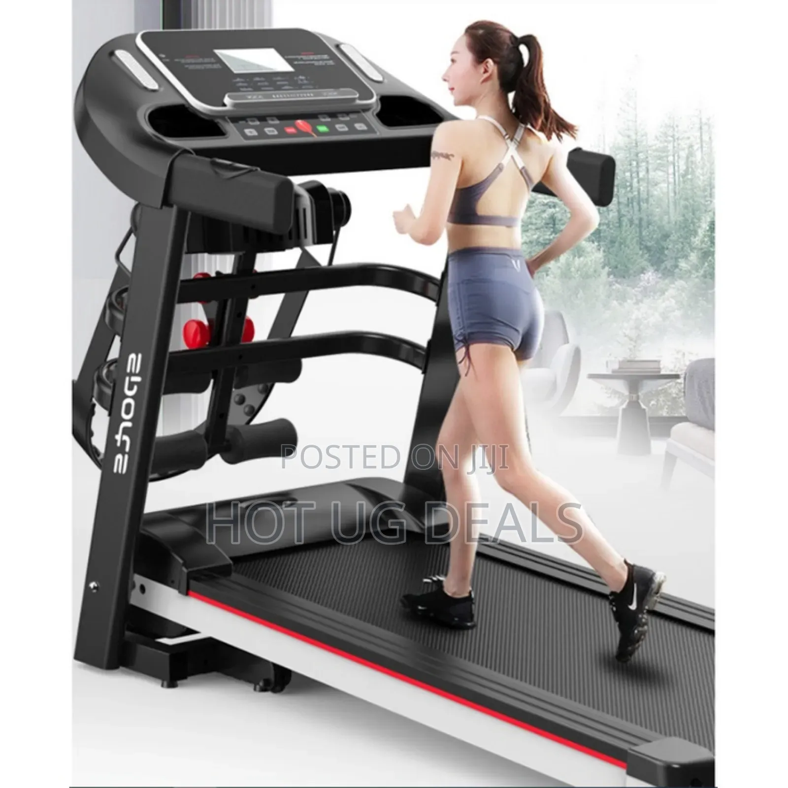 Treadmill Running Exercise Machine Black Color