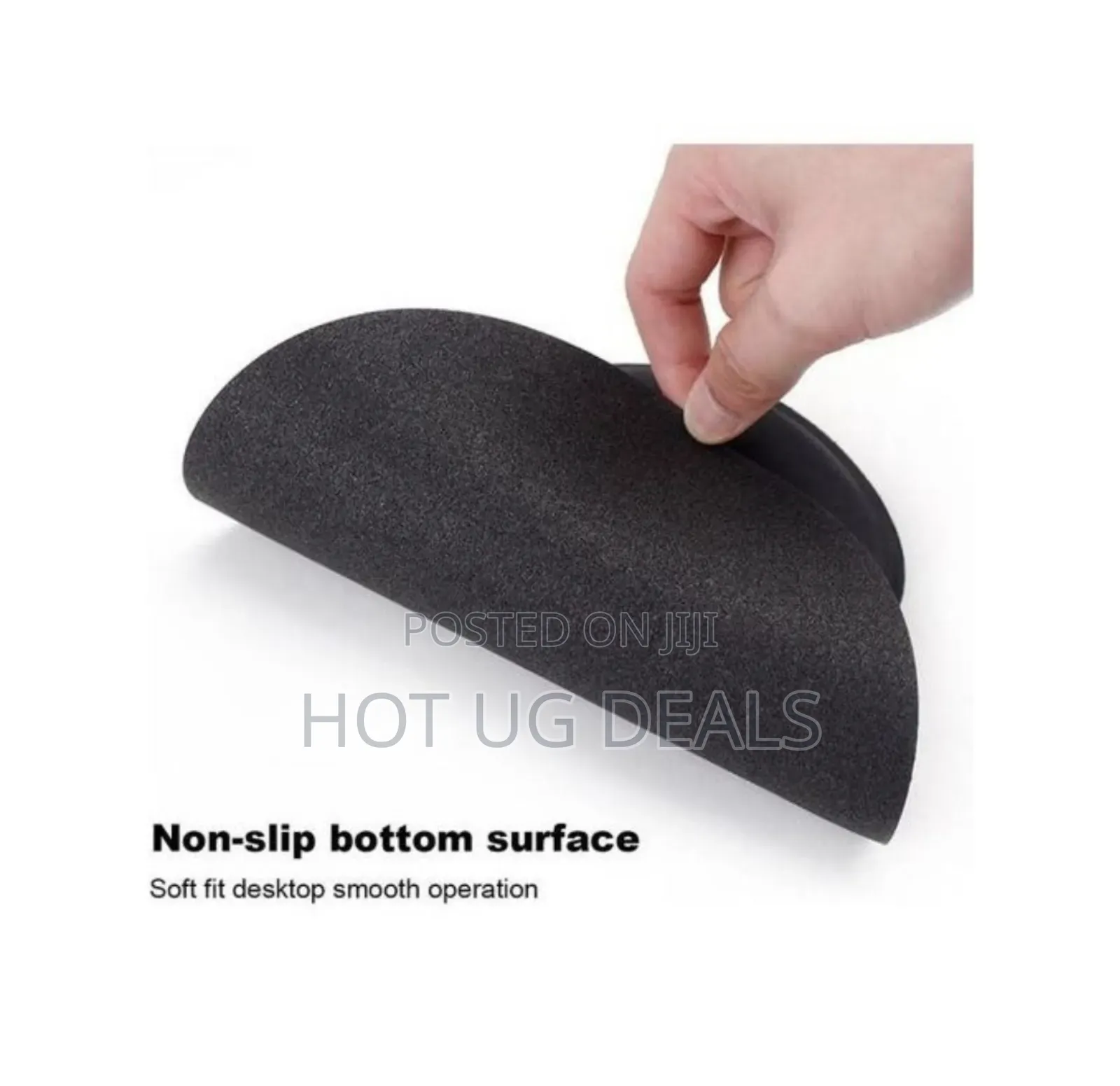 Non Slip Mouse Pad With Wrist Rest - Black