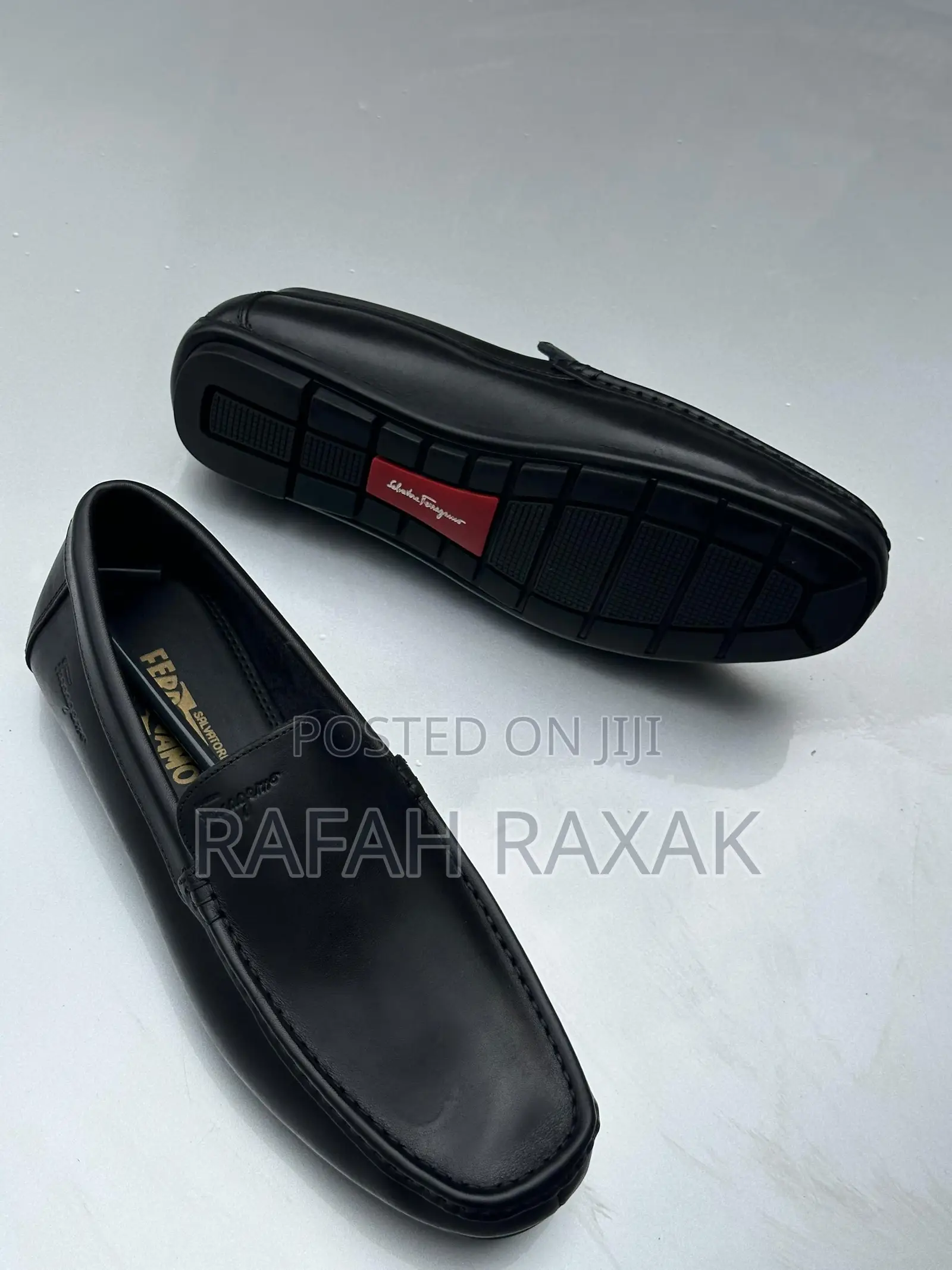 Original Flat Sole Salvatore Ferragamo Leather Moccasins