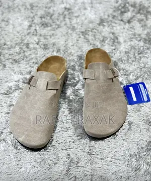 Men’S Classic Beige Clog Birkenstock Boston Sandals