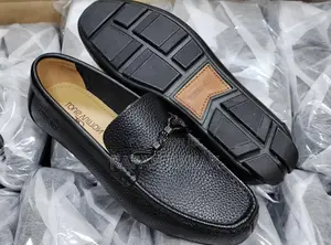Original Men’S Black Louis Vuitton Leather Moccasins