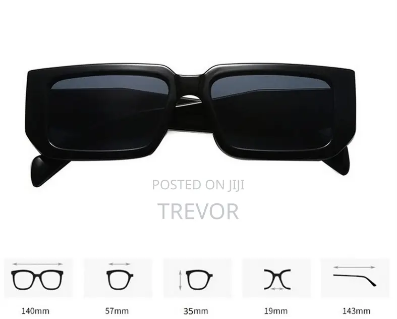 Original Designer Classic Rectangular Sunglasses