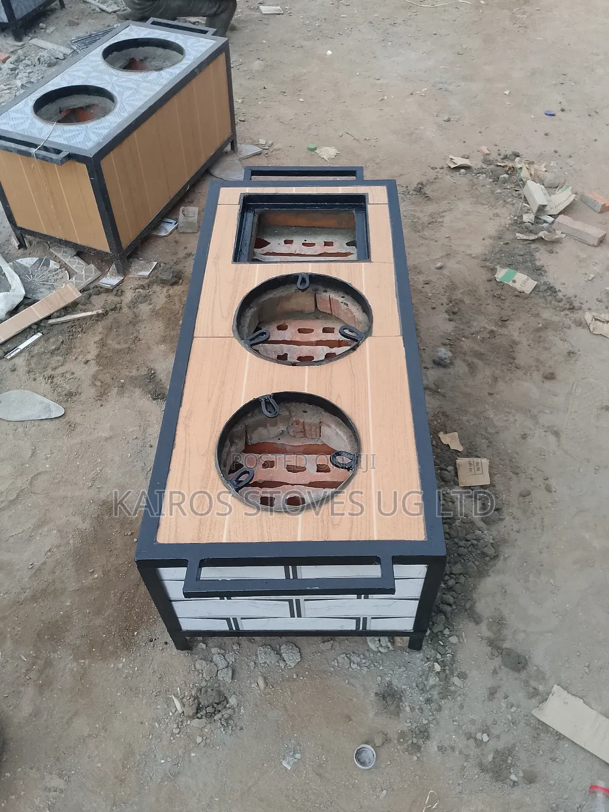 Combo of Charcoal Stove and Roasting Grill