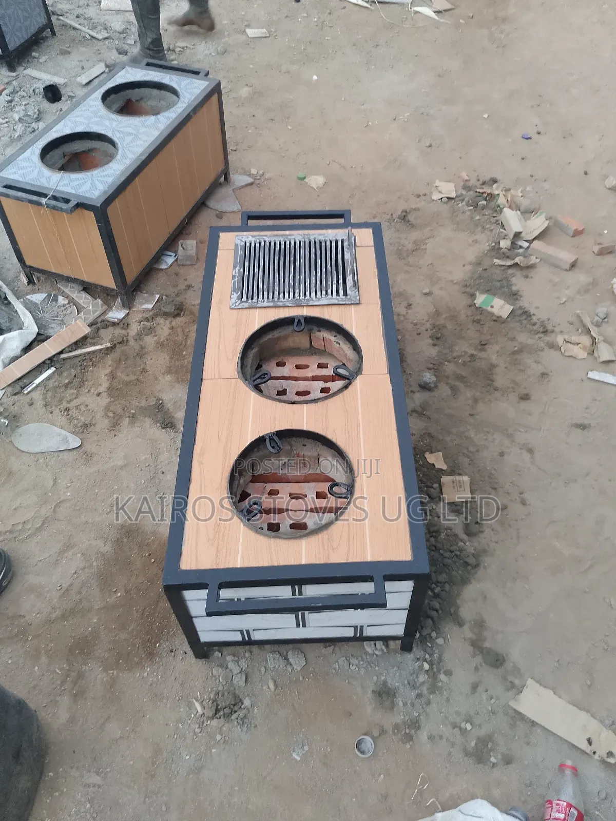 Combo of Charcoal Stove and Roasting Grill