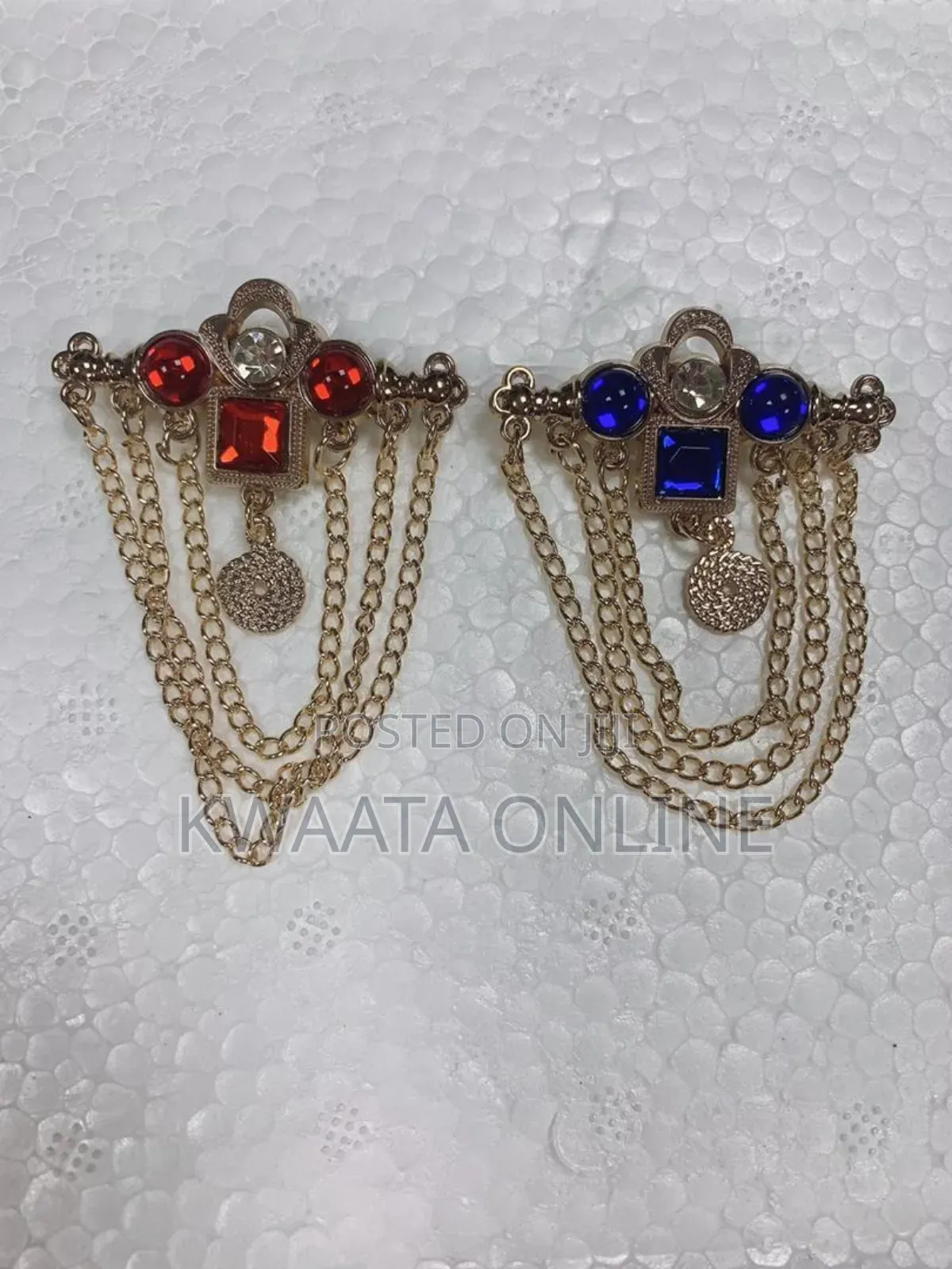 1 Pc Men Brooch Lapel Pin Badge Hanging Chain Pin for Suit