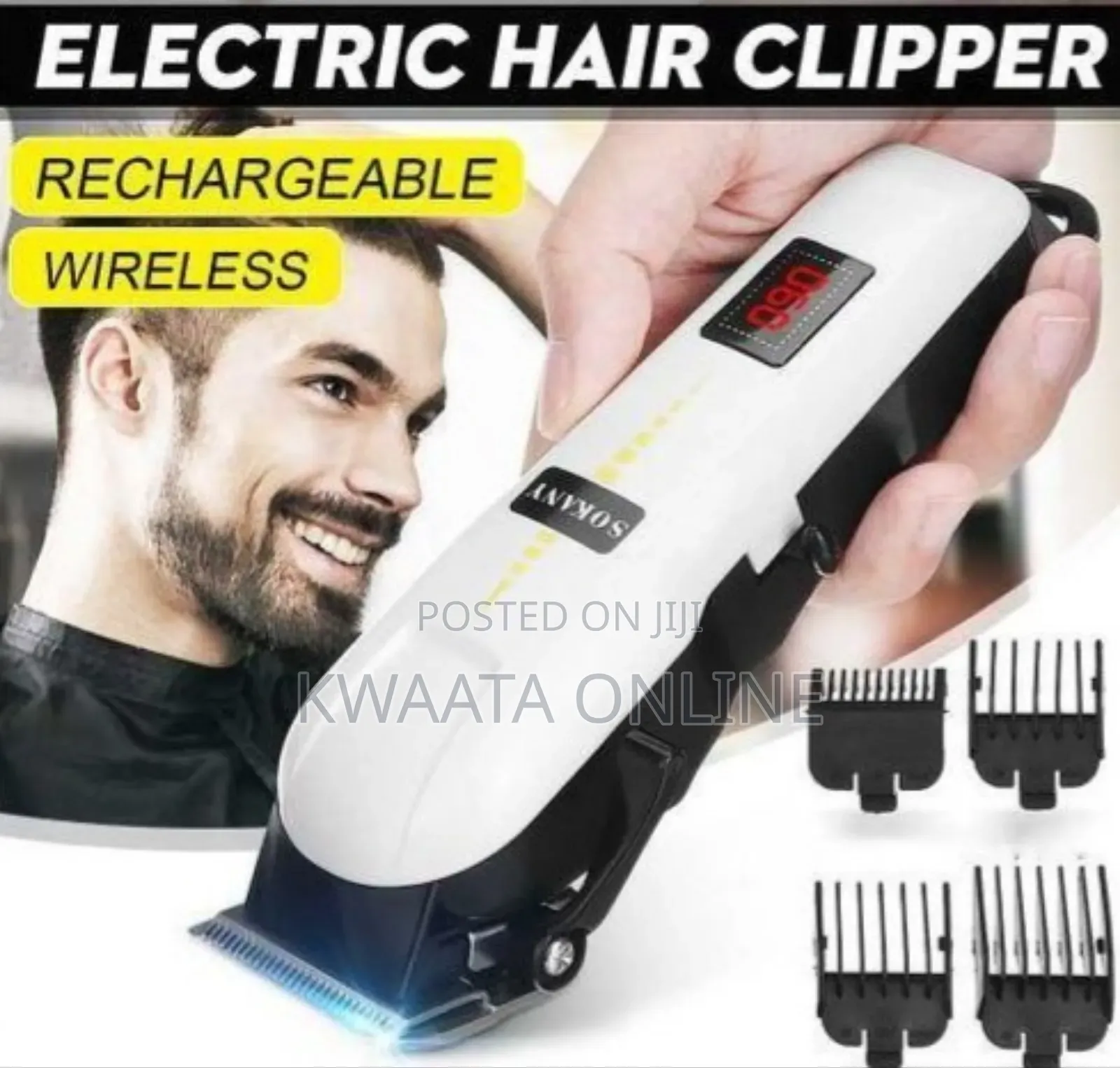 Sokany Al-809a Elelectric Rechargeable Hair Machine Shaver
