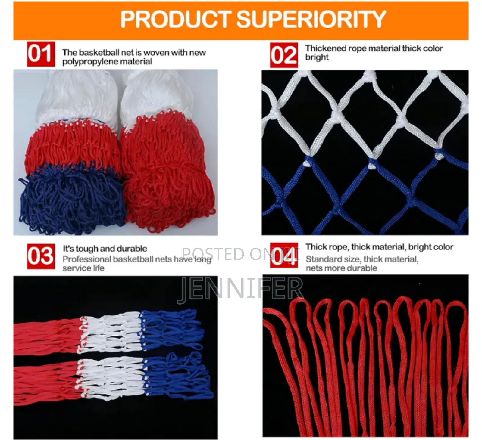 Professional Basketball Basket Nets Replacement Nets