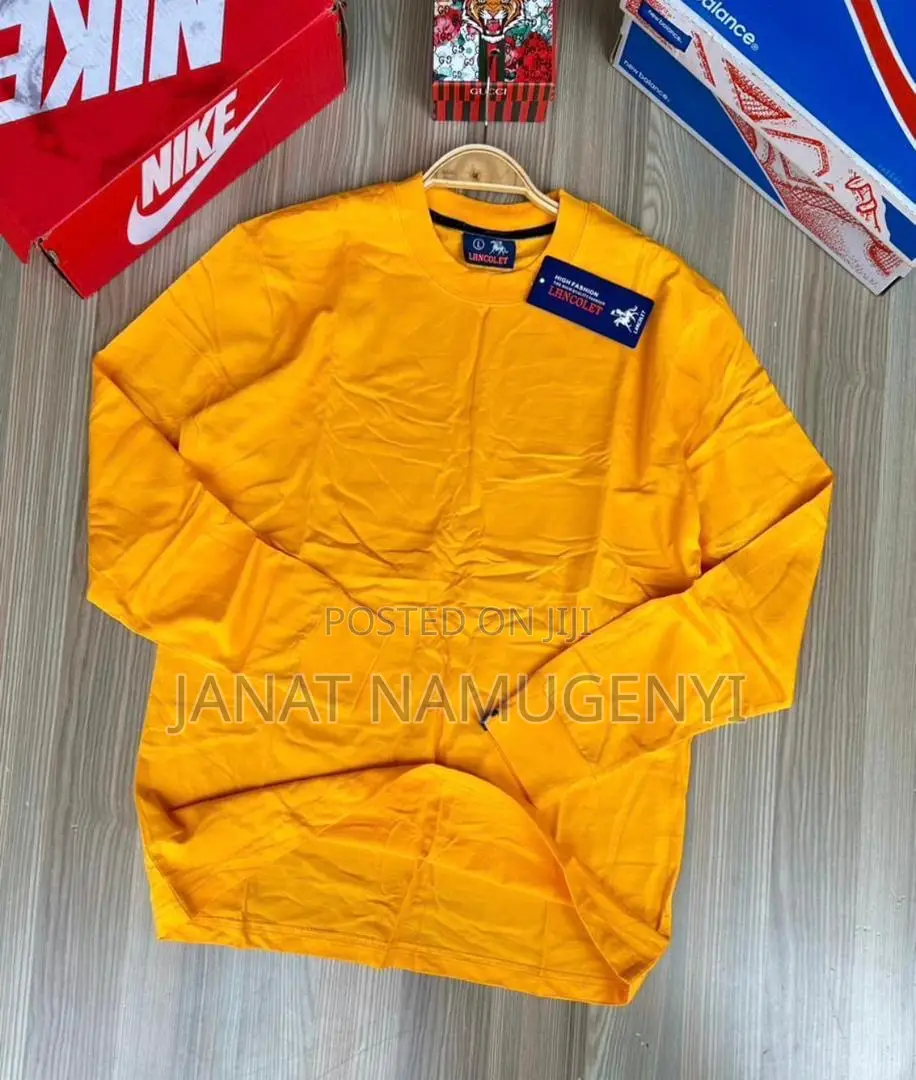 Plain Yellow Long Sleeved Tshirt