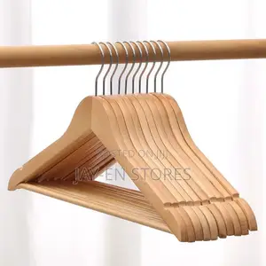 10 Piece Wooden Hangers