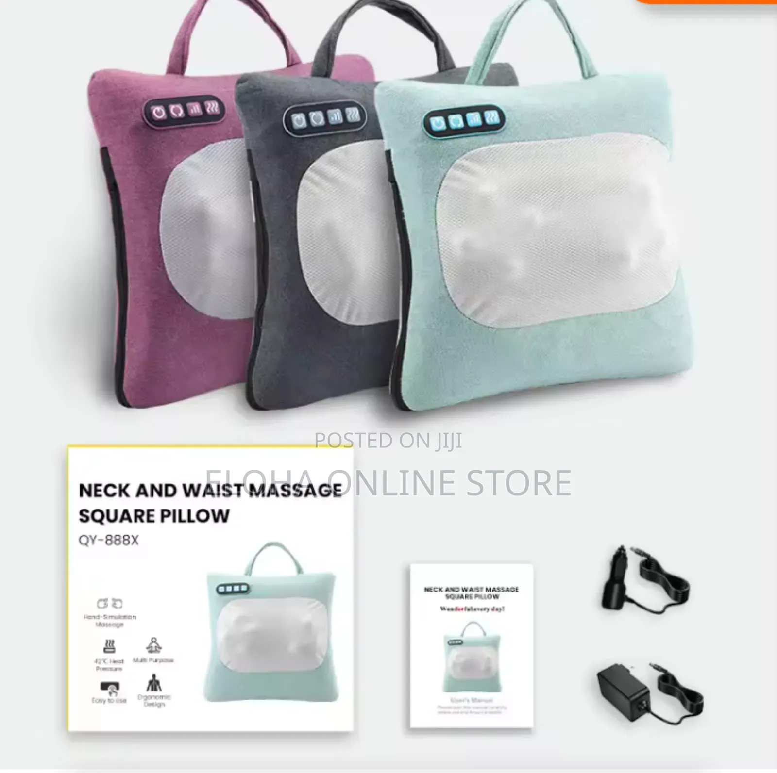 Portable Neck Waist Massage Pillow 3 Modes