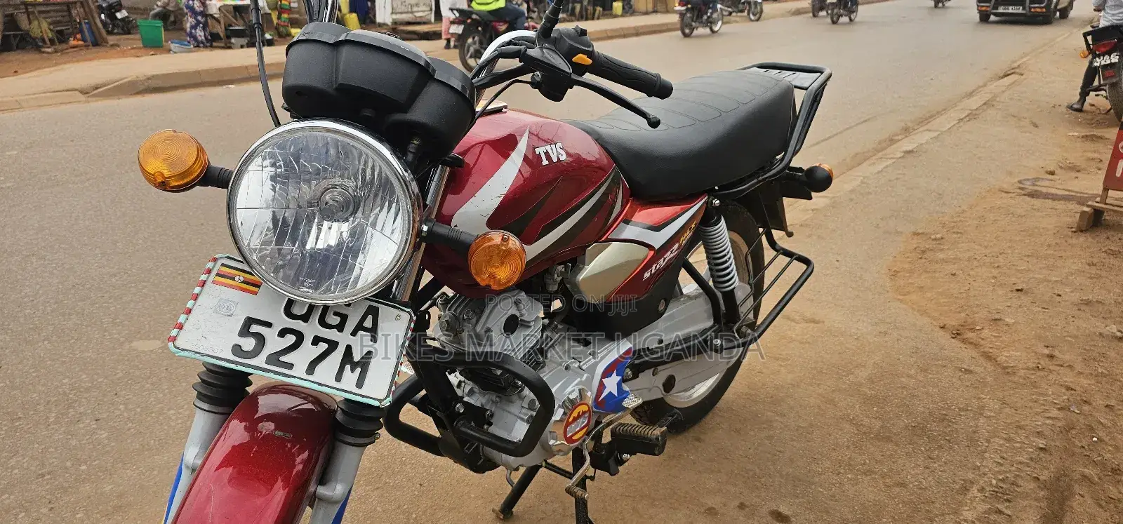 New TVS HLX 125 2024 Red