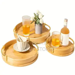 3 Piece Bambo Serving Trays