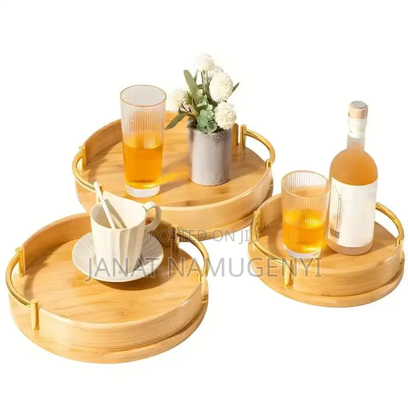 3 Piece Bambo Serving Trays