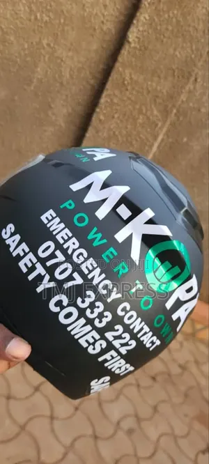 Branded Helmets With Stickers