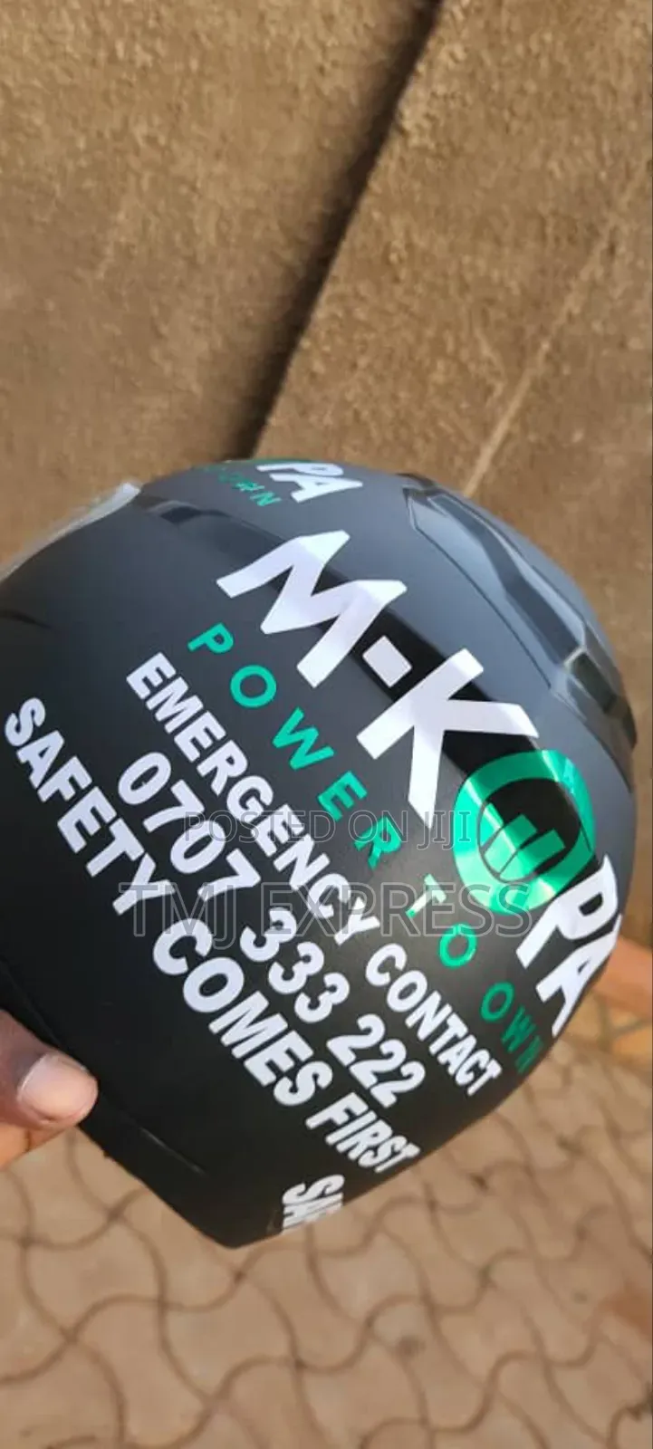 Branded Helmets With Stickers