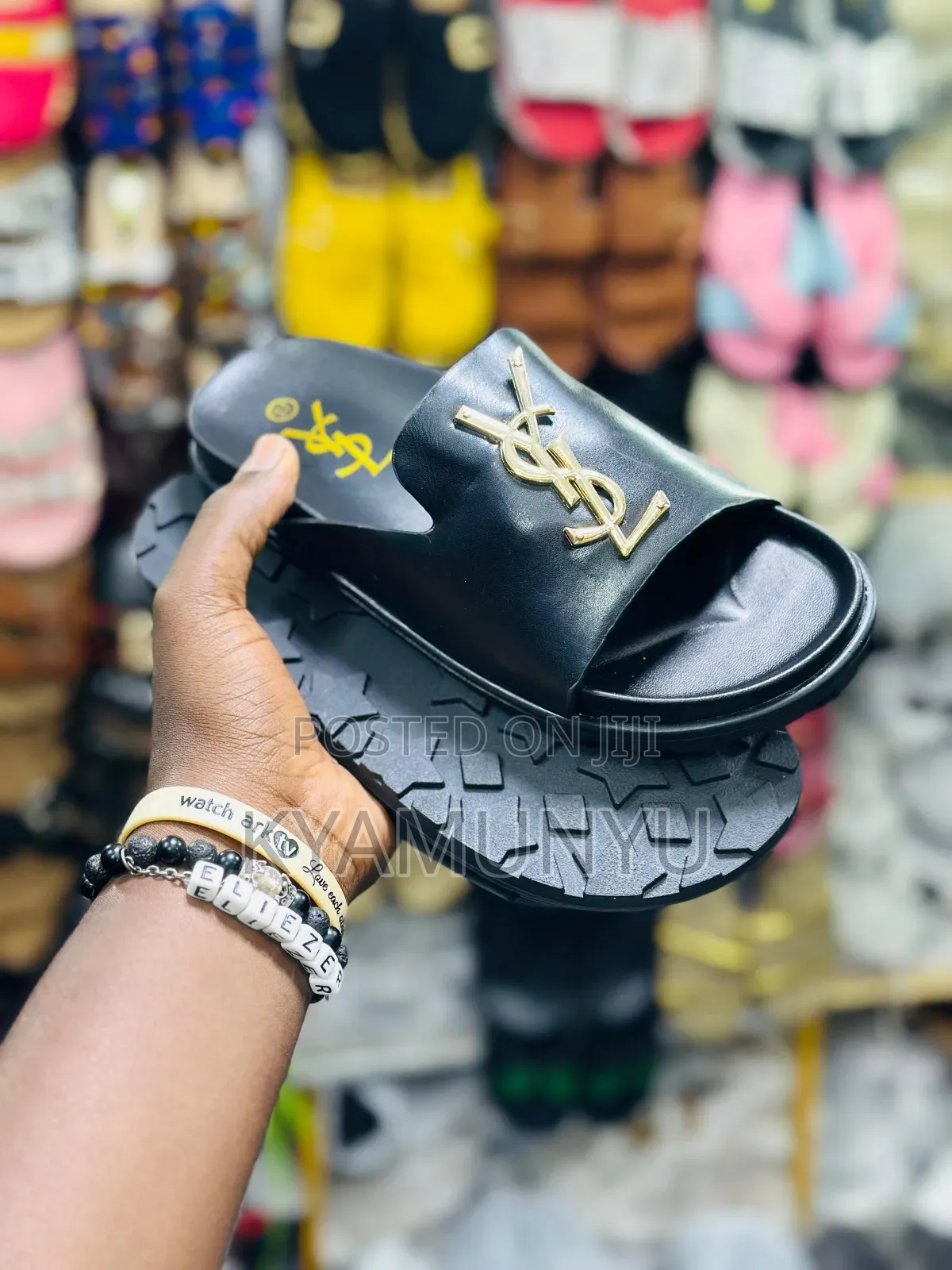 Saint Laurent Tribute Women Slide Sandals